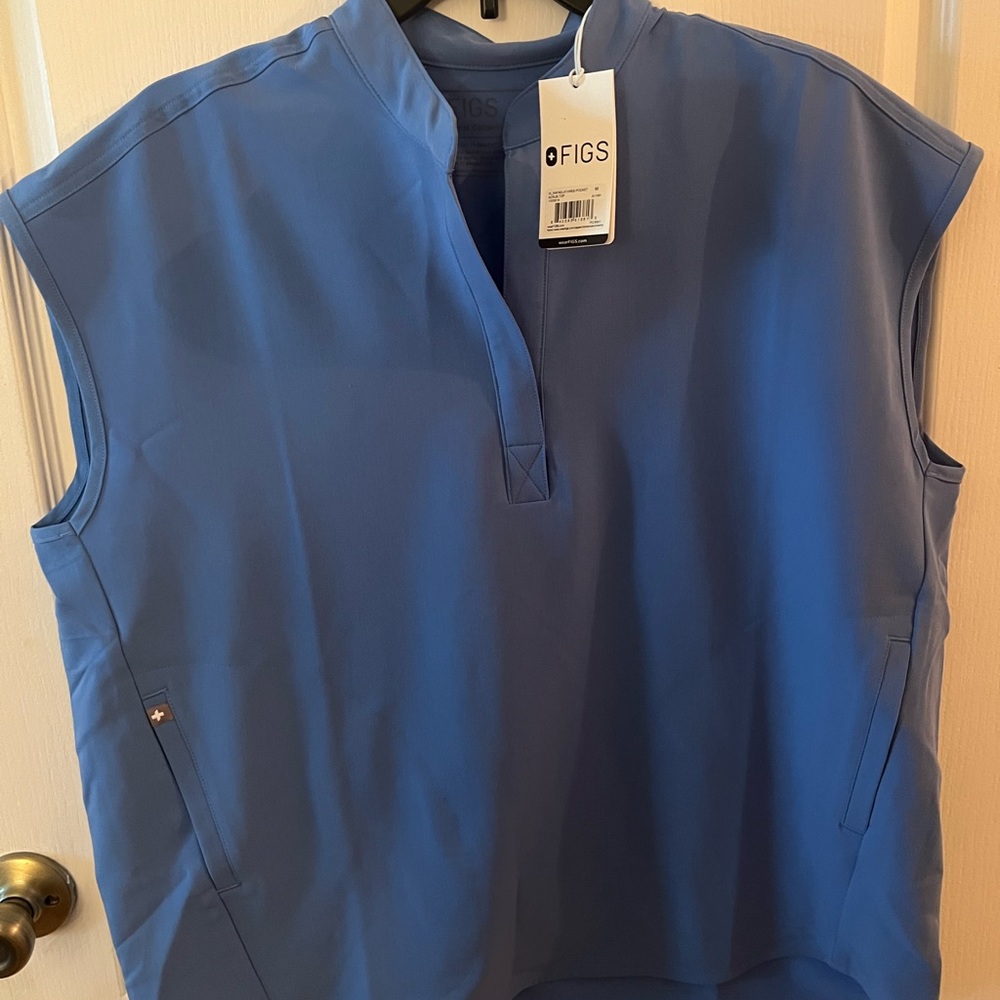 FIGS Women's Blue Top